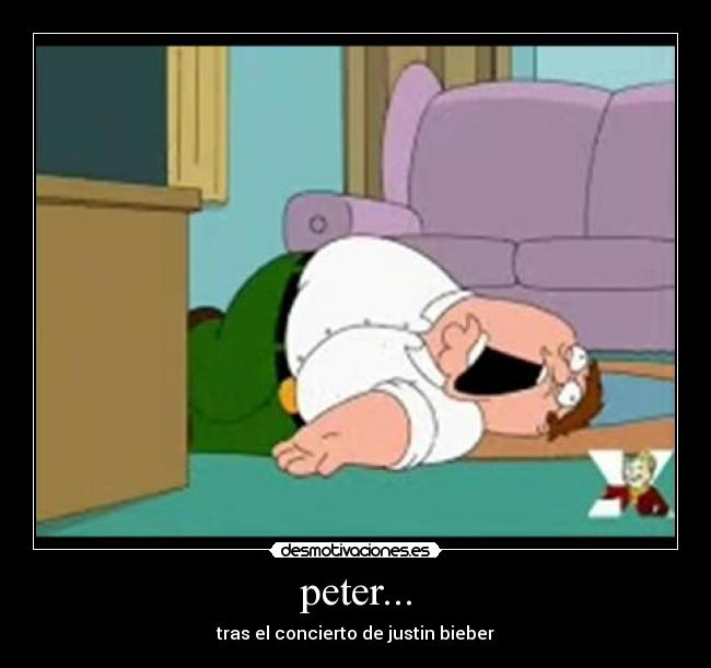 peter... - tras el concierto de justin bieber