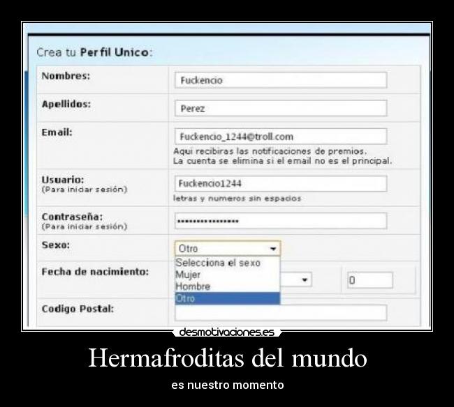 Hermafroditas del mundo - es nuestro momento