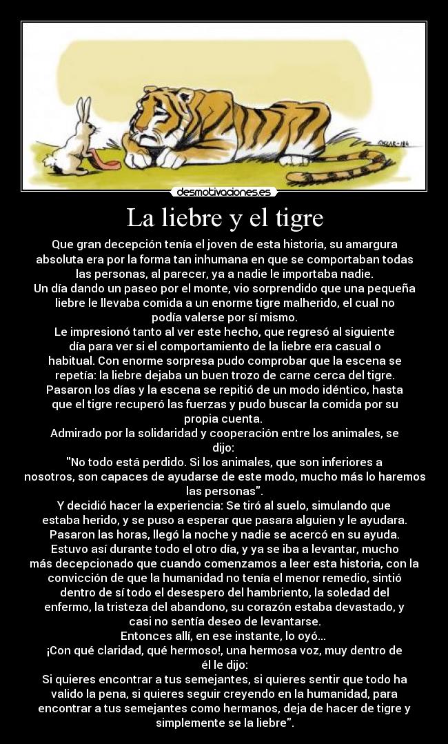 La liebre y el tigre -
