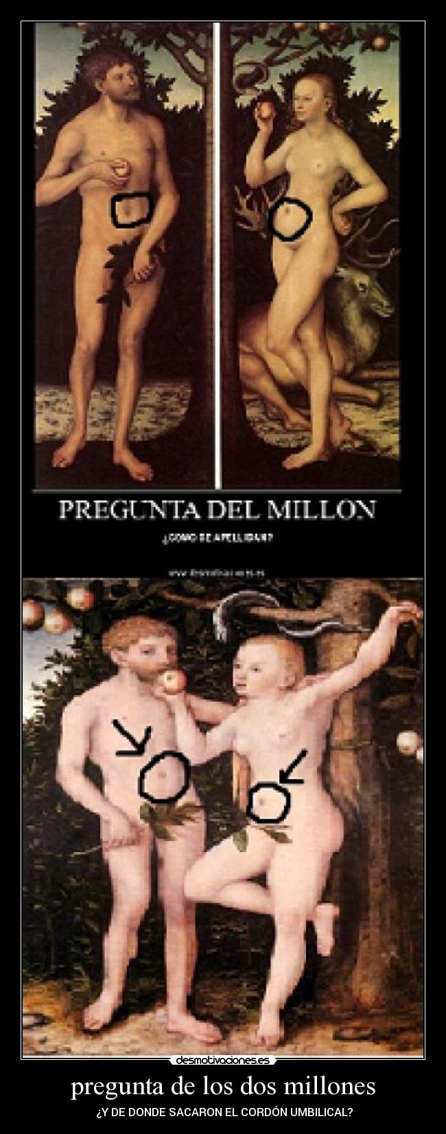 pregunta de los dos millones - ¿Y DE DONDE SACARON EL CORDÓN UMBILICAL?