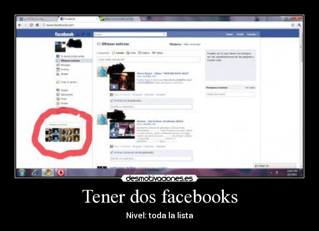 Tener dos facebooks -