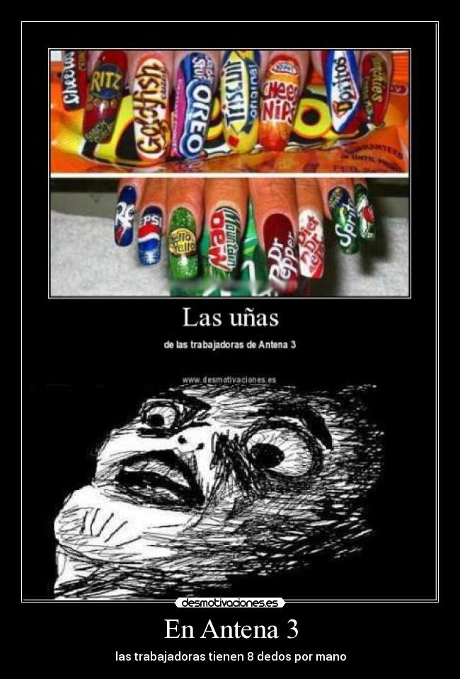 En Antena 3 - las trabajadoras tienen 8 dedos por mano