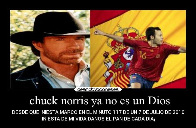 chuck norris ya no es un Dios -