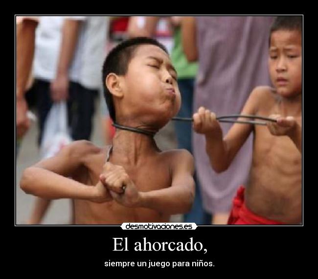 El ahorcado, - siempre un juego para niños.