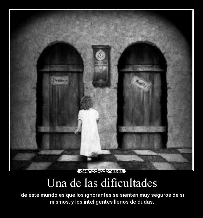 Una de las dificultades - 