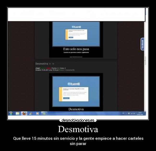 Desmotiva - Que lleve 15 minutos sin servicio y la gente empiece a hacer carteles sin parar