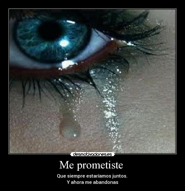 Me prometiste -