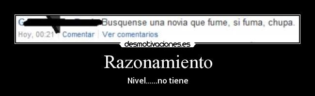 Razonamiento - Nivel......no tiene