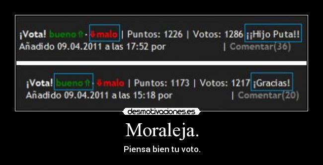 Moraleja. - 