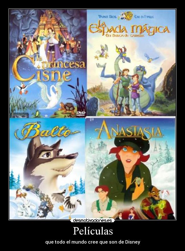 Películas - que todo el mundo cree que son de Disney