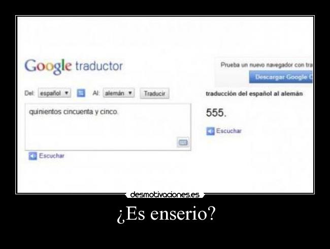 ¿Es enserio? -