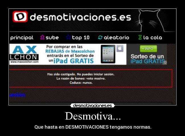 Desmotiva... -