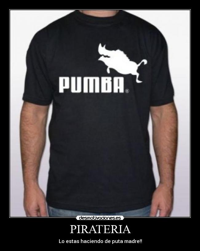 PIRATERIA - Lo estas haciendo de puta madre!!