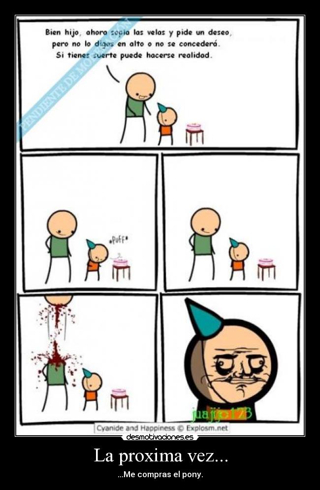 carteles gusta papi nino cumple desmotivaciones