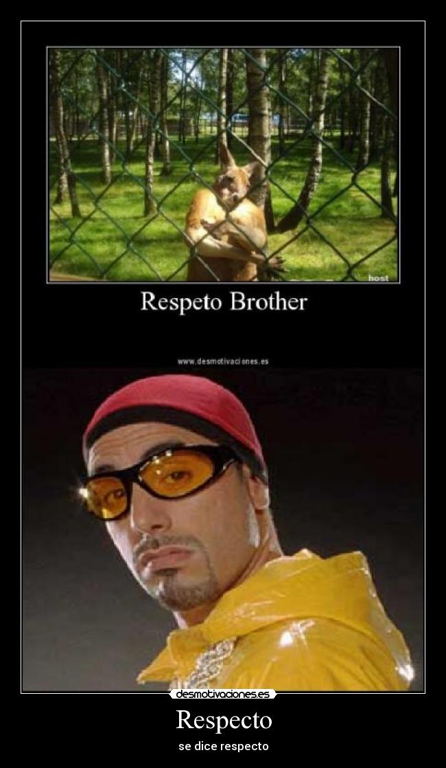 Respecto - se dice respecto