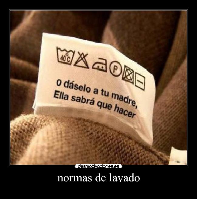 normas de lavado -