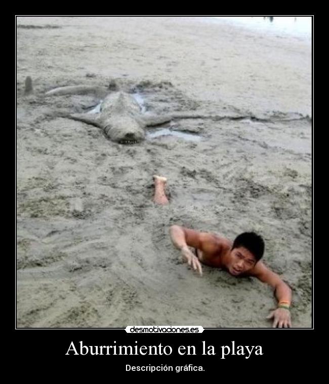 Aburrimiento en la playa -