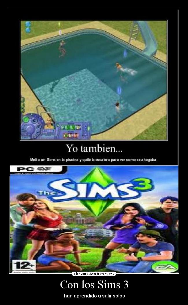 Con los Sims 3 -