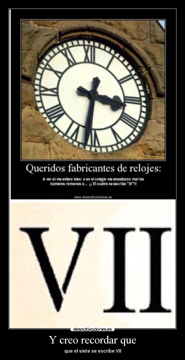 Y creo recordar que - 