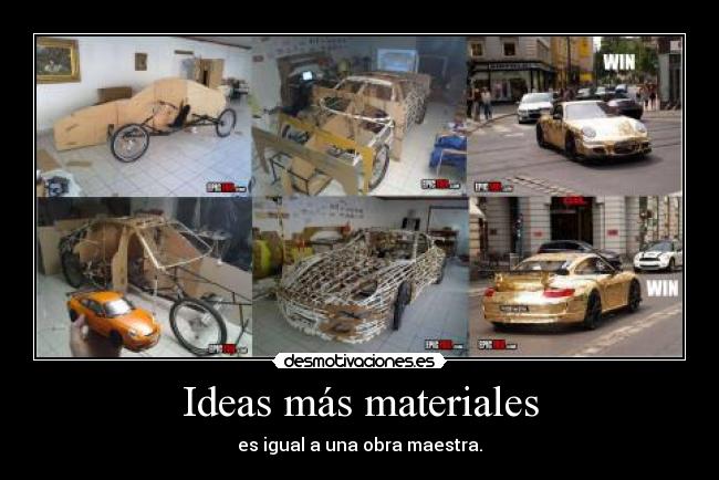 Ideas más materiales -