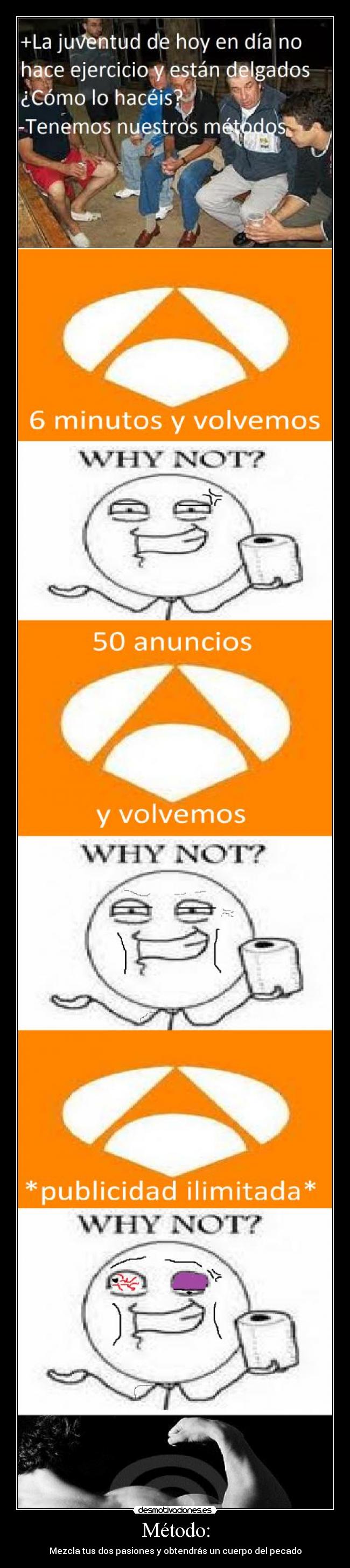 Método: - Mezcla tus dos pasiones y obtendrás un cuerpo del pecado