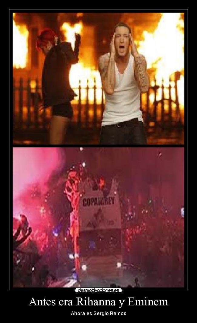 Antes era Rihanna y Eminem -