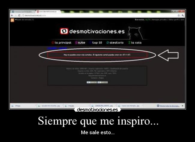 Siempre que me inspiro... -