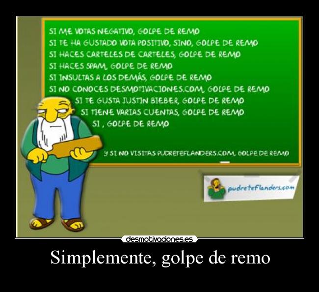 Simplemente, golpe de remo -