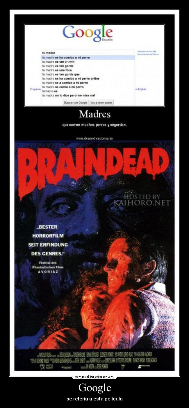 Google - se refería a esta película