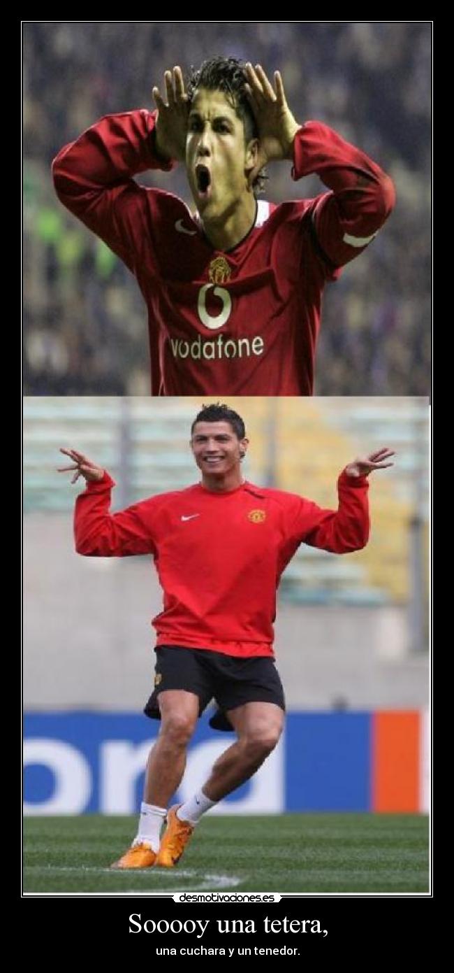 Sooooy una tetera, - una cuchara y un tenedor.