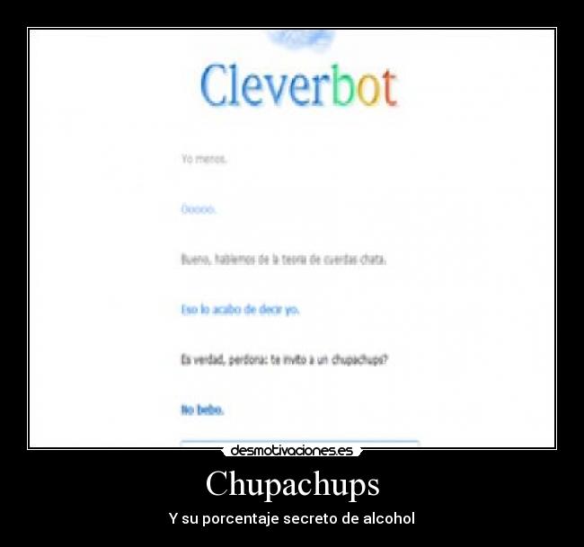 Chupachups - Y su porcentaje secreto de alcohol