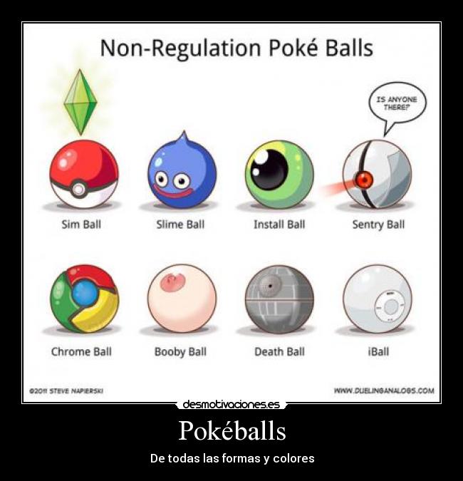 Pokéballs - De todas las formas y colores