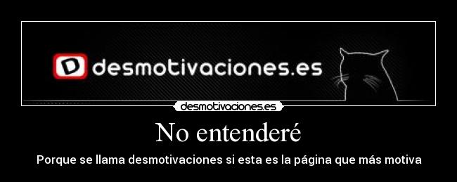 No entenderé - 