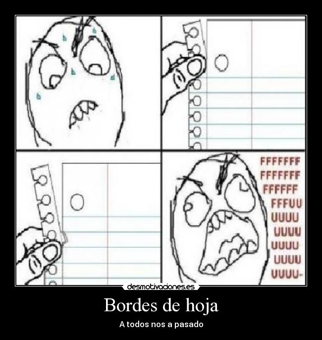 Bordes de hoja - A todos nos a pasado