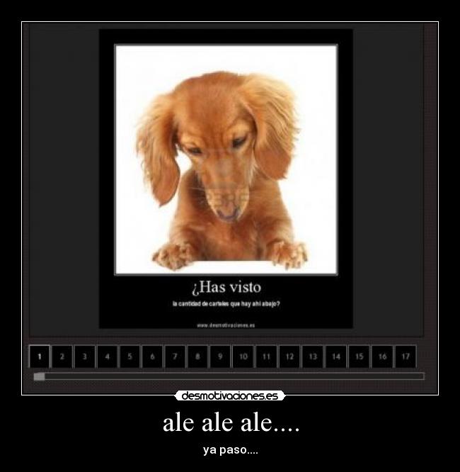 ale ale ale.... - ya paso....