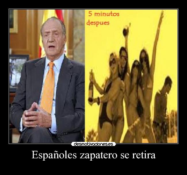 Españoles zapatero se retira -