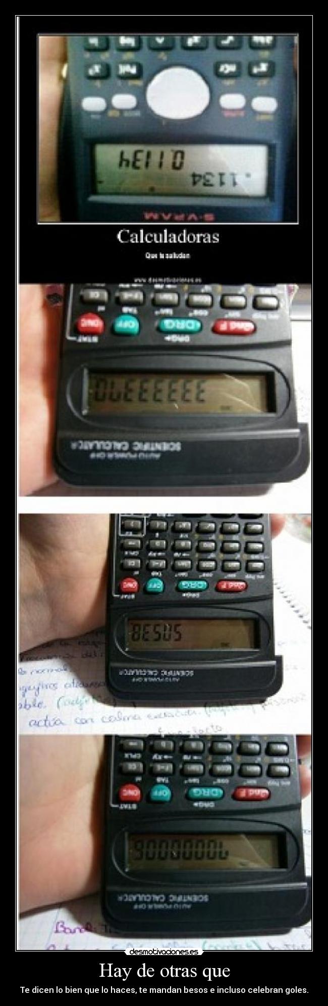 Hay de otras que - Te dicen lo bien que lo haces, te mandan besos e incluso celebran goles.