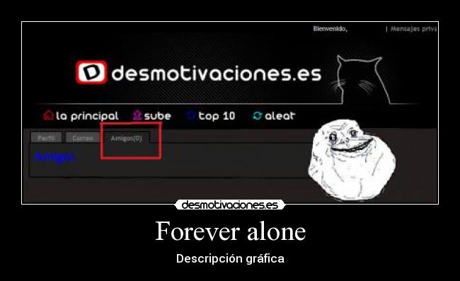 Forever alone - Descripción gráfica