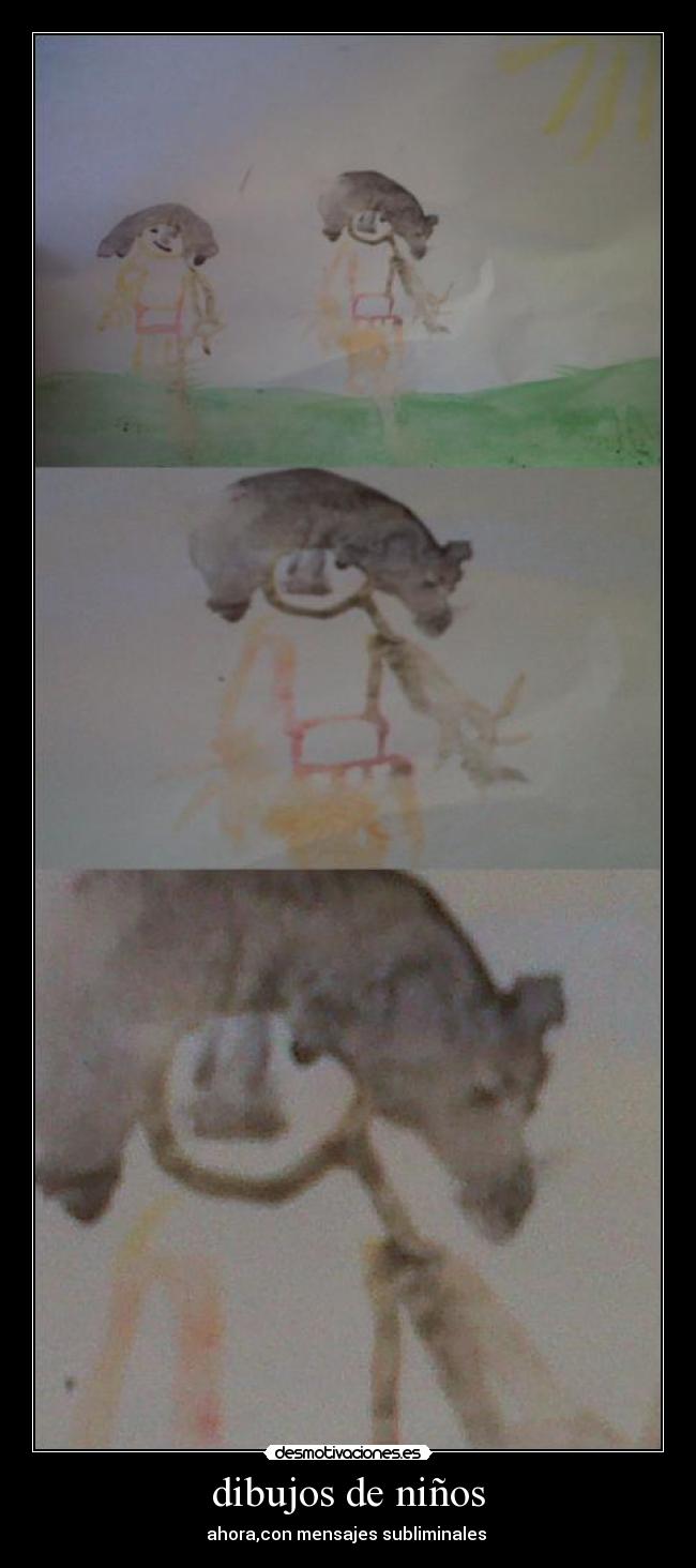 dibujos de niños - ahora,con mensajes subliminales 