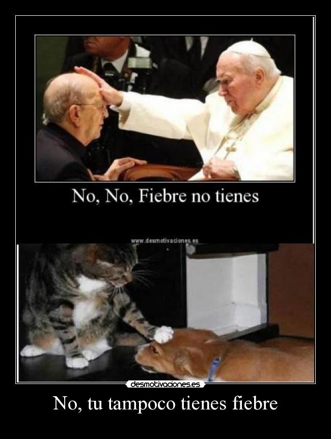 No, tu tampoco tienes fiebre - 