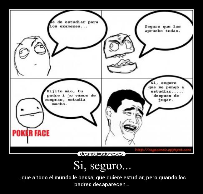 carteles jugar seguro estudiar desmotivaciones