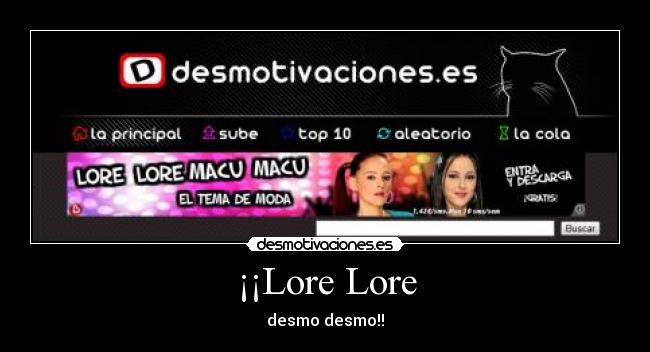 ¡¡Lore Lore -