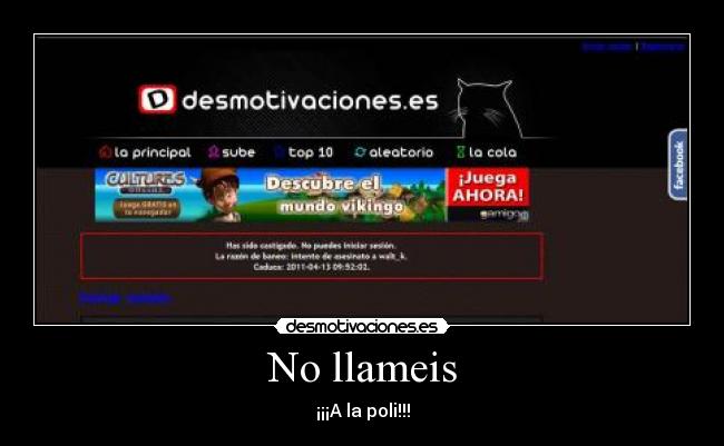 No llameis -