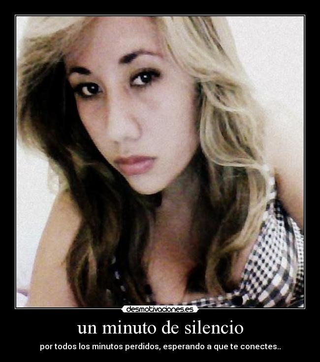 un minuto de silencio -