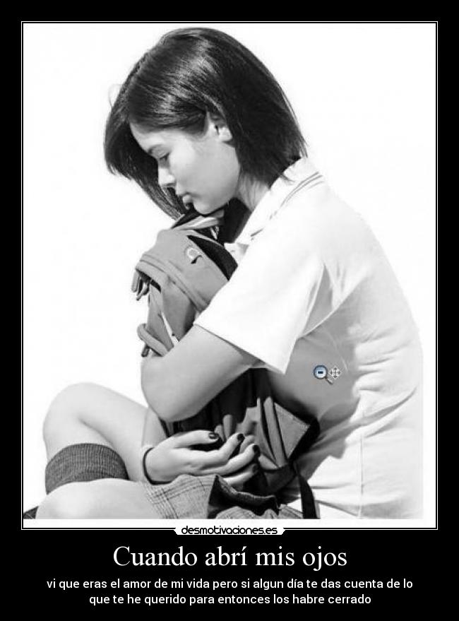 Cuando abrí mis ojos -