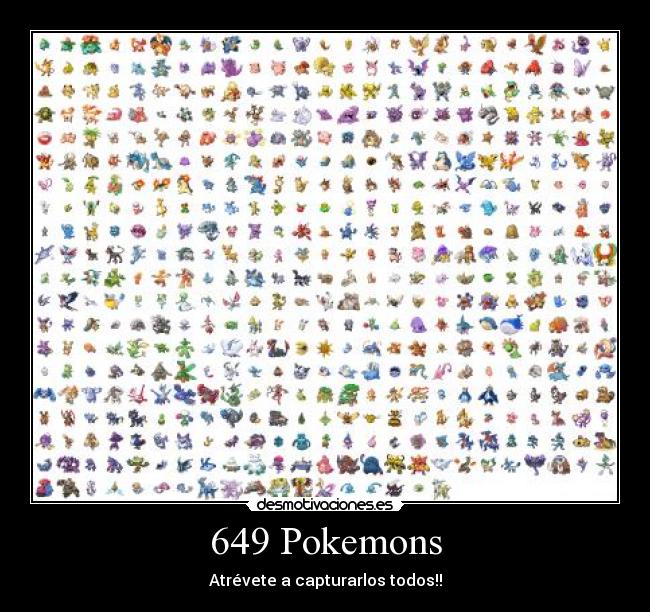 649 Pokemons - 