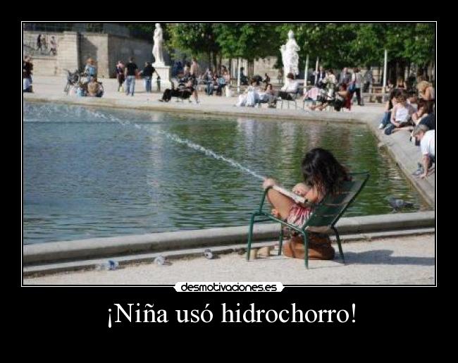 ¡Niña usó hidrochorro! - 