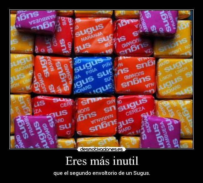 carteles sugus capicua desmotivaciones