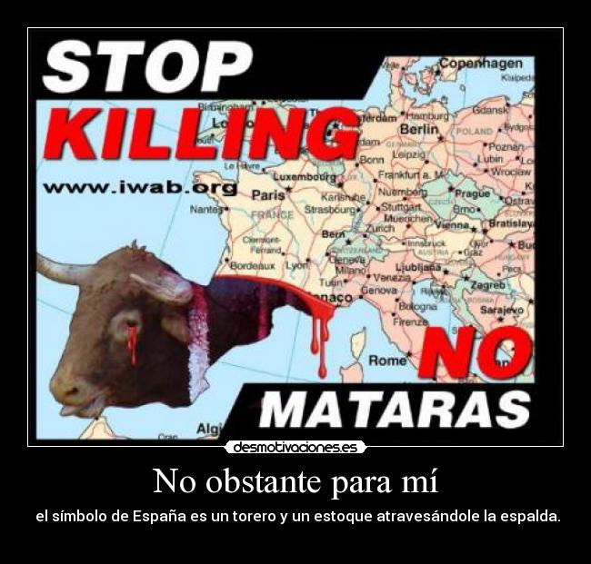 No obstante para mí - 