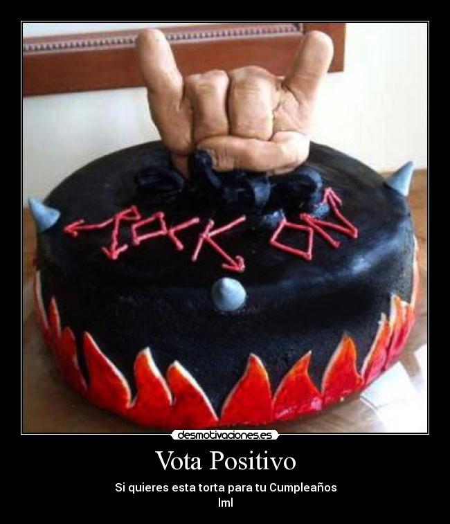 carteles torta metalera desmotivaciones